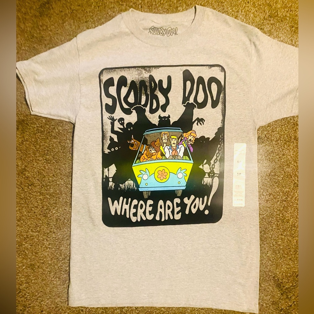 Scooby Doo Gray T-Shirt Sz Small NWT